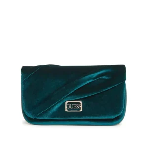 GUESS Allegra Pleated Clutch - Green