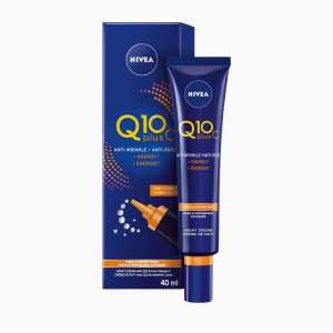NIVEA Q10 Plus C Anti-Wrinkle + Energy Goodnight Cream For Tired-Looking Skin - 40ml