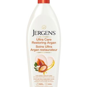 Jergens Ultra Care Restoring Argan Oil-Infused Moisturizer & Body Lotion for Extra-Dry Skin (620 mL)
